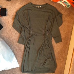 Dark gray corset dress